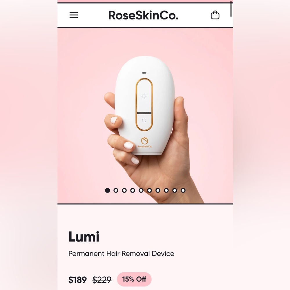 Roseskinco lumi up permanent ipl hair removal divide euc and clean